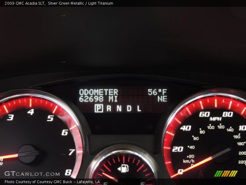 Silver Green Metallic / Light Titanium 2009 GMC Acadia SLT