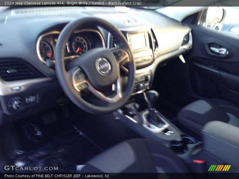 Bright White / Iceland - Black/Iceland Gray 2014 Jeep Cherokee Latitude 4x4