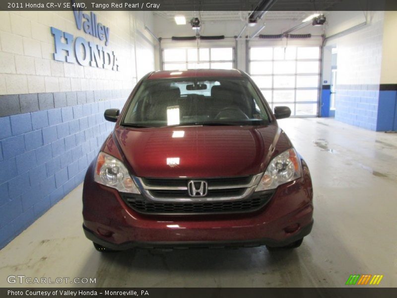 Tango Red Pearl / Gray 2011 Honda CR-V SE 4WD