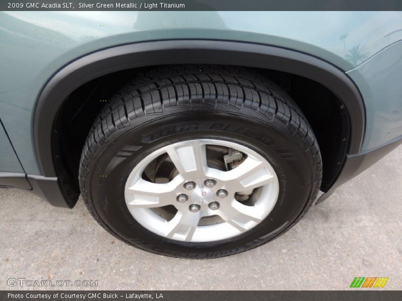 Silver Green Metallic / Light Titanium 2009 GMC Acadia SLT