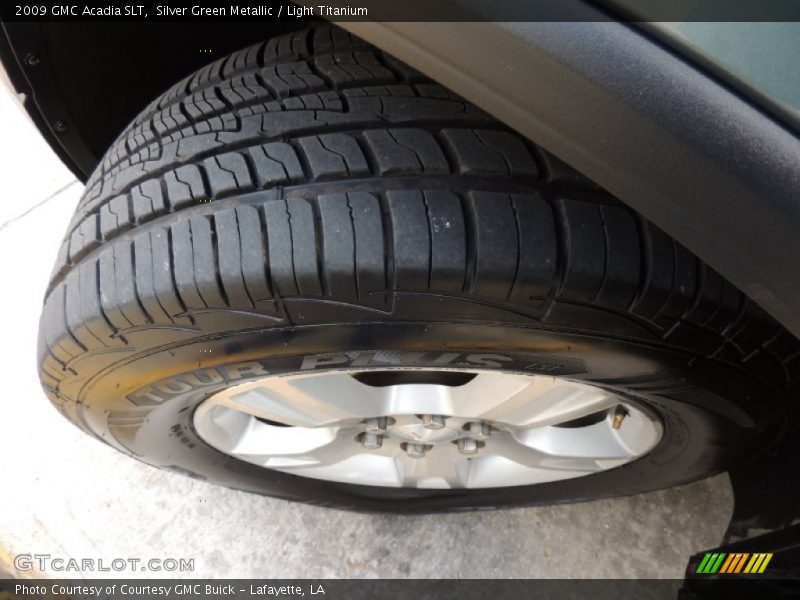 Silver Green Metallic / Light Titanium 2009 GMC Acadia SLT
