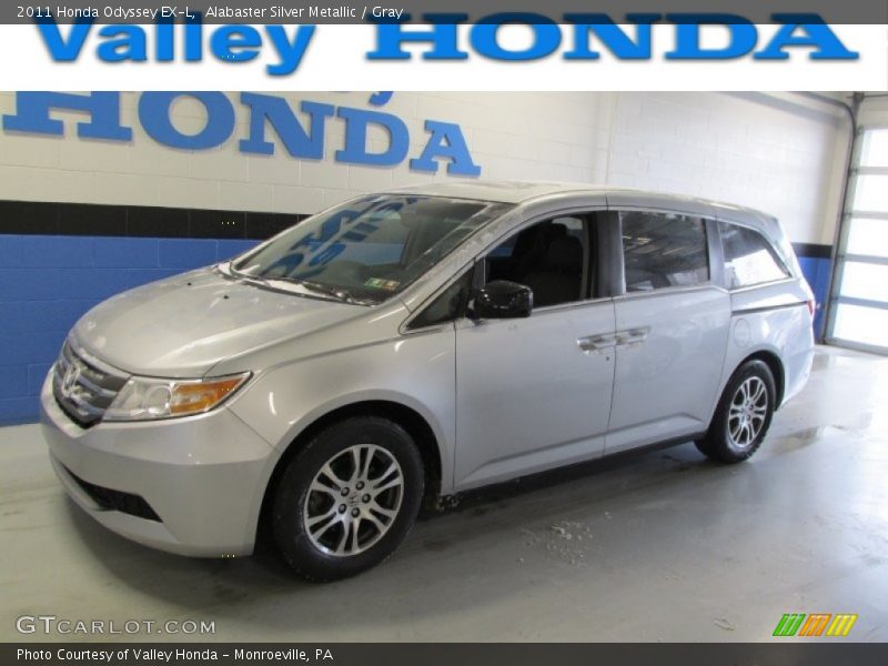 Alabaster Silver Metallic / Gray 2011 Honda Odyssey EX-L