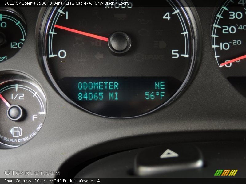 Onyx Black / Ebony 2012 GMC Sierra 2500HD Denali Crew Cab 4x4