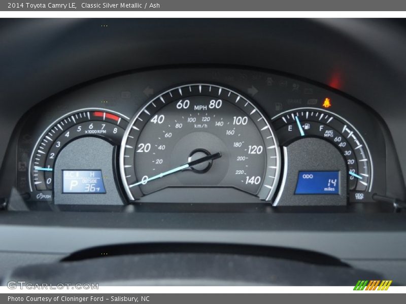 Classic Silver Metallic / Ash 2014 Toyota Camry LE