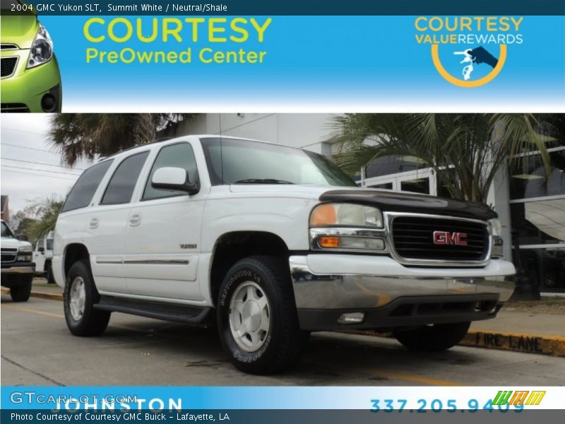 Summit White / Neutral/Shale 2004 GMC Yukon SLT