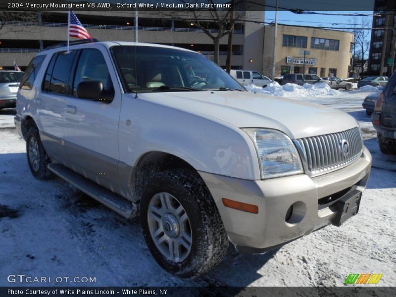 Oxford White / Medium Dark Parchment 2004 Mercury Mountaineer V8 AWD