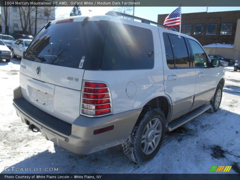 Oxford White / Medium Dark Parchment 2004 Mercury Mountaineer V8 AWD