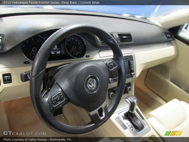 Deep Black / Cornsilk Beige 2010 Volkswagen Passat Komfort Sedan