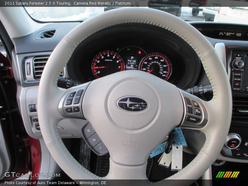 Camelia Red Metallic / Platinum 2011 Subaru Forester 2.5 X Touring