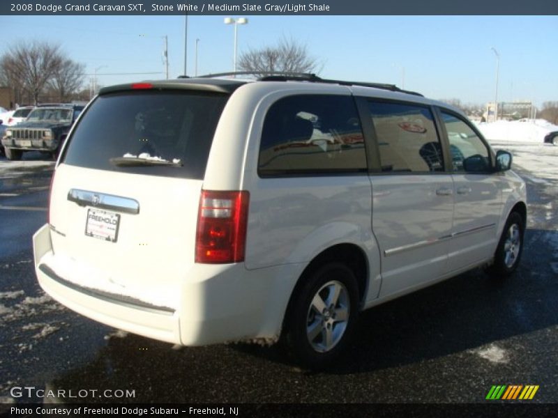 Stone White / Medium Slate Gray/Light Shale 2008 Dodge Grand Caravan SXT