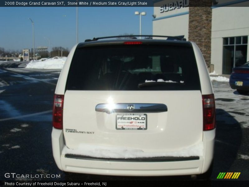 Stone White / Medium Slate Gray/Light Shale 2008 Dodge Grand Caravan SXT