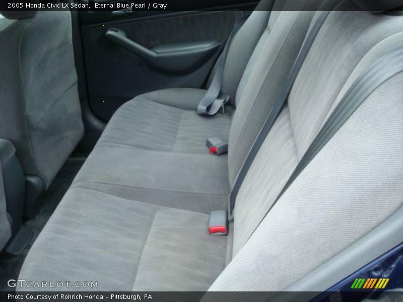 Eternal Blue Pearl / Gray 2005 Honda Civic LX Sedan