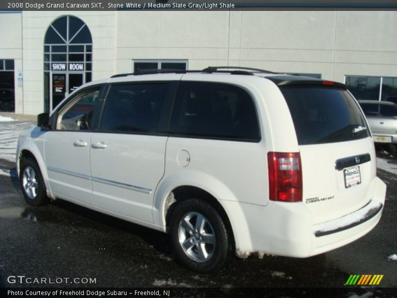 Stone White / Medium Slate Gray/Light Shale 2008 Dodge Grand Caravan SXT