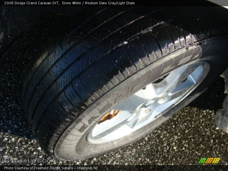Stone White / Medium Slate Gray/Light Shale 2008 Dodge Grand Caravan SXT