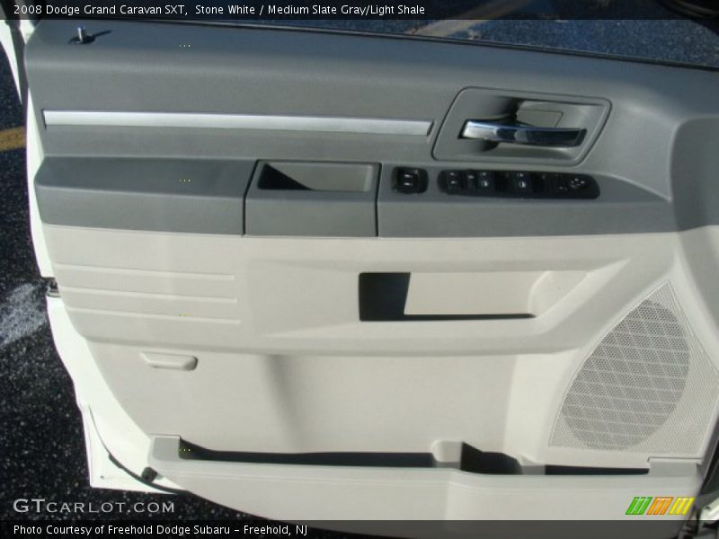 Stone White / Medium Slate Gray/Light Shale 2008 Dodge Grand Caravan SXT