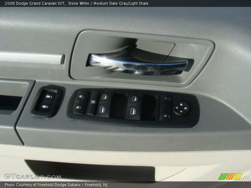 Stone White / Medium Slate Gray/Light Shale 2008 Dodge Grand Caravan SXT