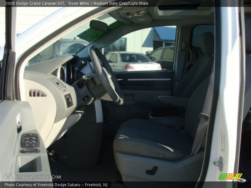 Stone White / Medium Slate Gray/Light Shale 2008 Dodge Grand Caravan SXT