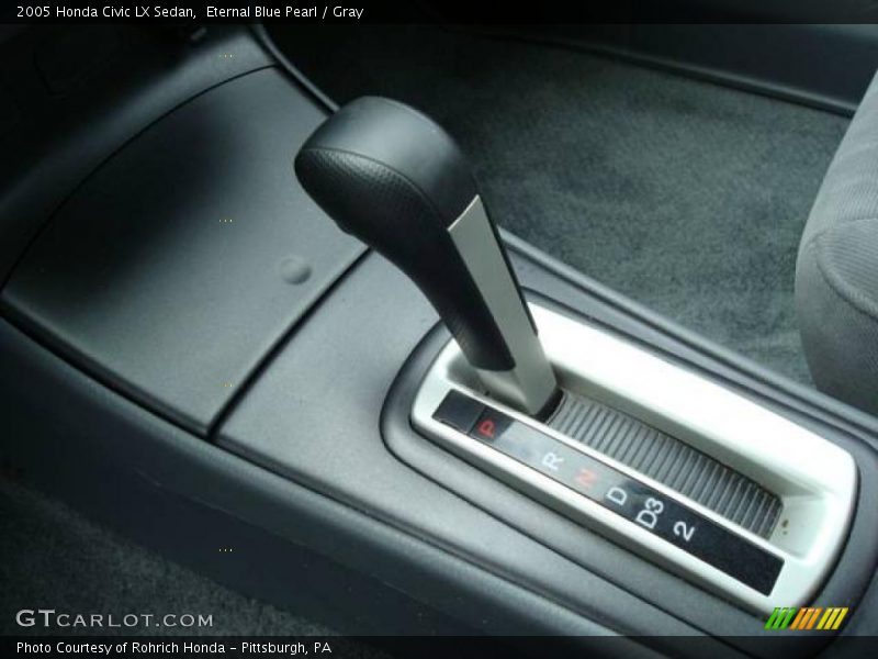 Eternal Blue Pearl / Gray 2005 Honda Civic LX Sedan