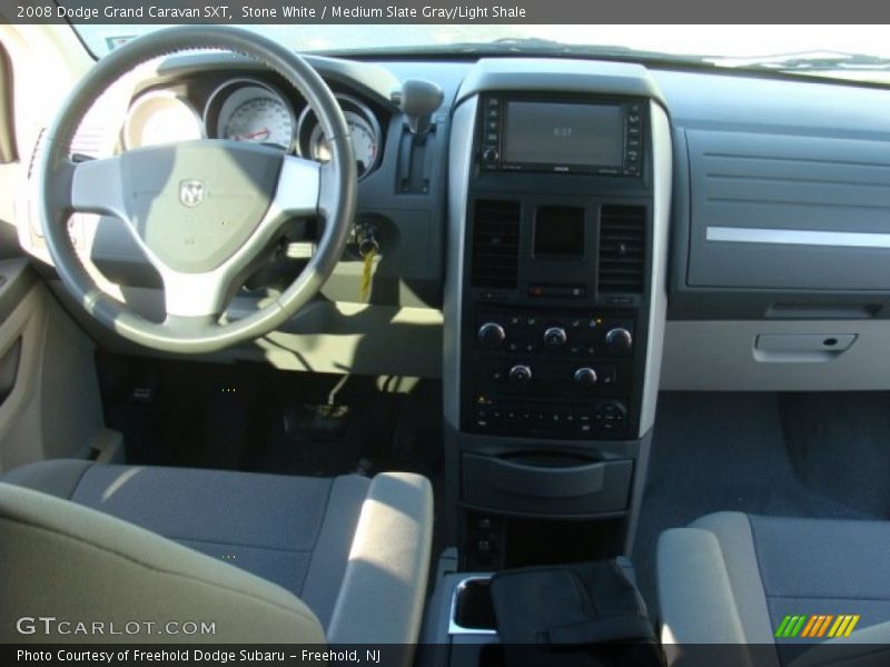Stone White / Medium Slate Gray/Light Shale 2008 Dodge Grand Caravan SXT