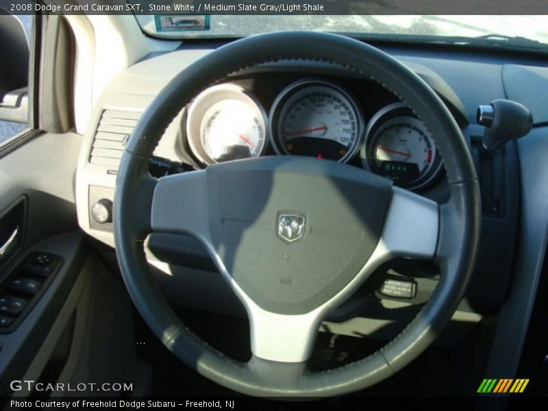 Stone White / Medium Slate Gray/Light Shale 2008 Dodge Grand Caravan SXT