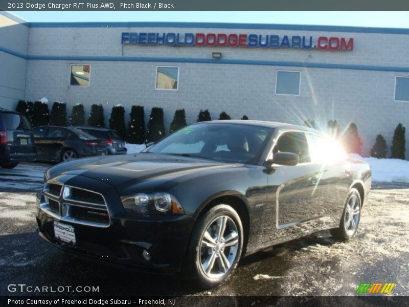 Pitch Black / Black 2013 Dodge Charger R/T Plus AWD
