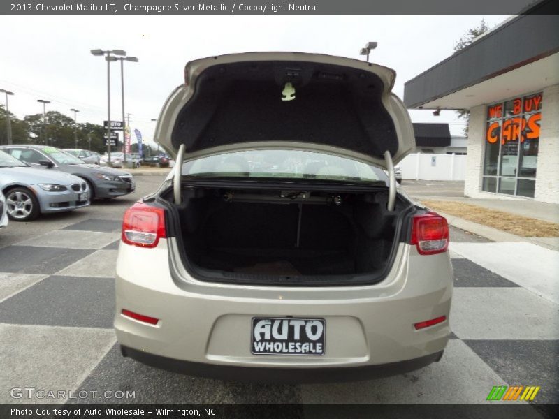 Champagne Silver Metallic / Cocoa/Light Neutral 2013 Chevrolet Malibu LT