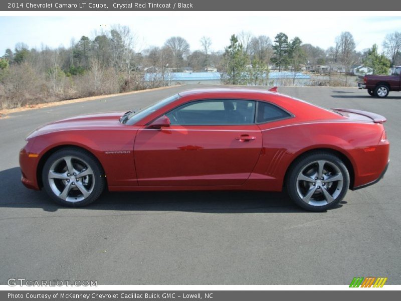 Crystal Red Tintcoat / Black 2014 Chevrolet Camaro LT Coupe