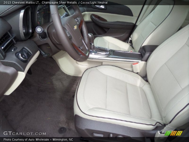 Champagne Silver Metallic / Cocoa/Light Neutral 2013 Chevrolet Malibu LT