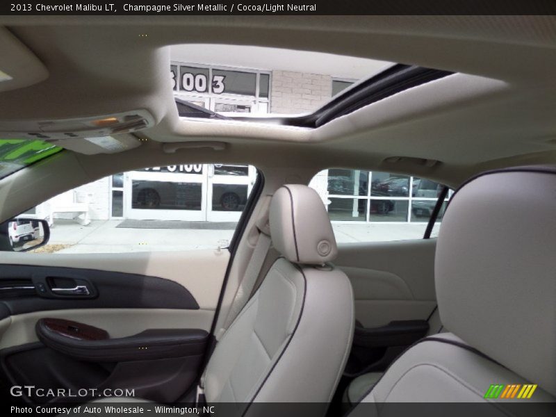 Champagne Silver Metallic / Cocoa/Light Neutral 2013 Chevrolet Malibu LT