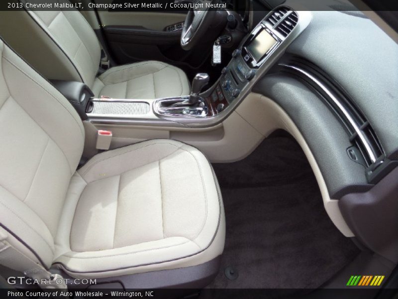 Champagne Silver Metallic / Cocoa/Light Neutral 2013 Chevrolet Malibu LT