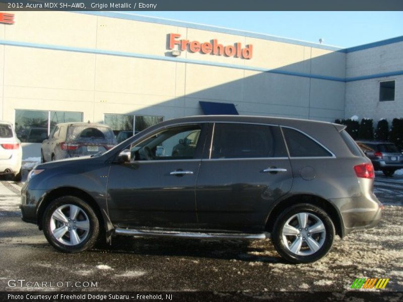 Grigio Metallic / Ebony 2012 Acura MDX SH-AWD