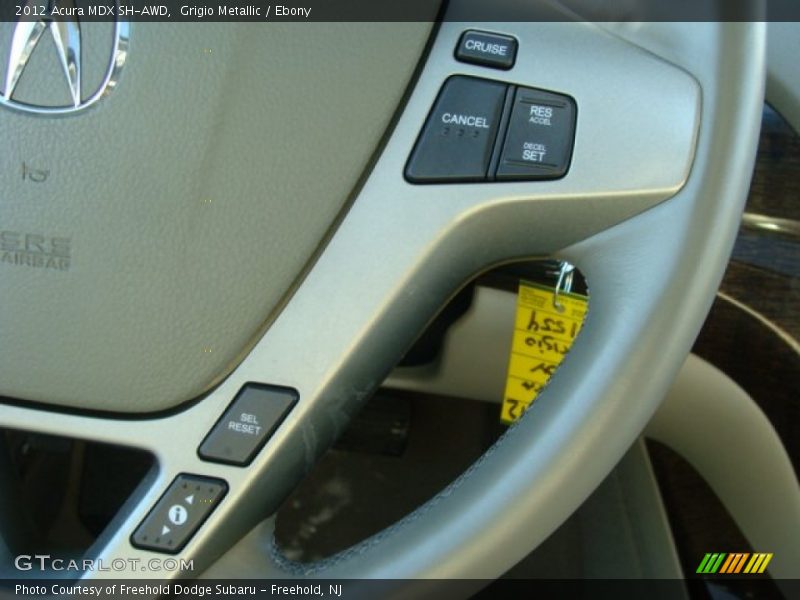 Grigio Metallic / Ebony 2012 Acura MDX SH-AWD