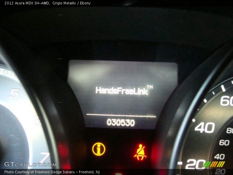 Grigio Metallic / Ebony 2012 Acura MDX SH-AWD