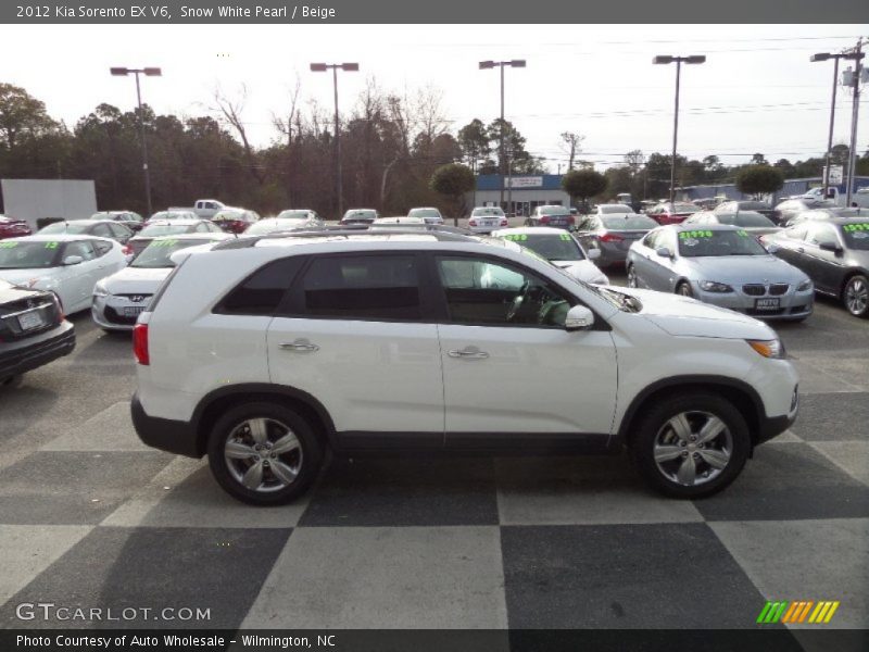 Snow White Pearl / Beige 2012 Kia Sorento EX V6