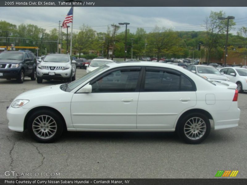 Taffeta White / Ivory 2005 Honda Civic EX Sedan