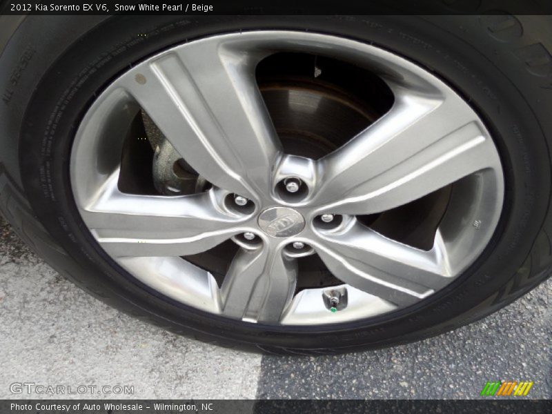 Snow White Pearl / Beige 2012 Kia Sorento EX V6