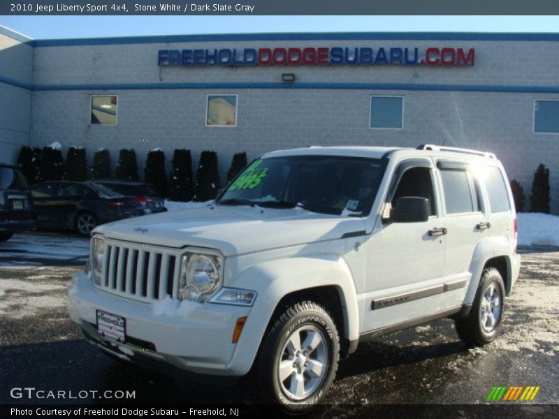Stone White / Dark Slate Gray 2010 Jeep Liberty Sport 4x4