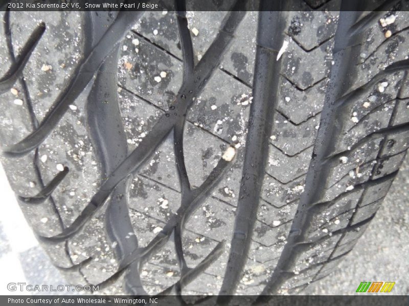 Snow White Pearl / Beige 2012 Kia Sorento EX V6