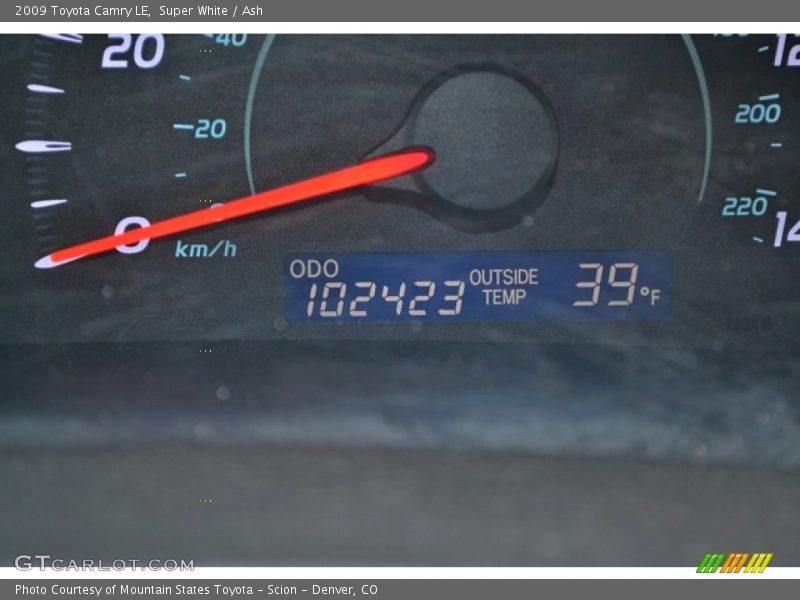 Super White / Ash 2009 Toyota Camry LE