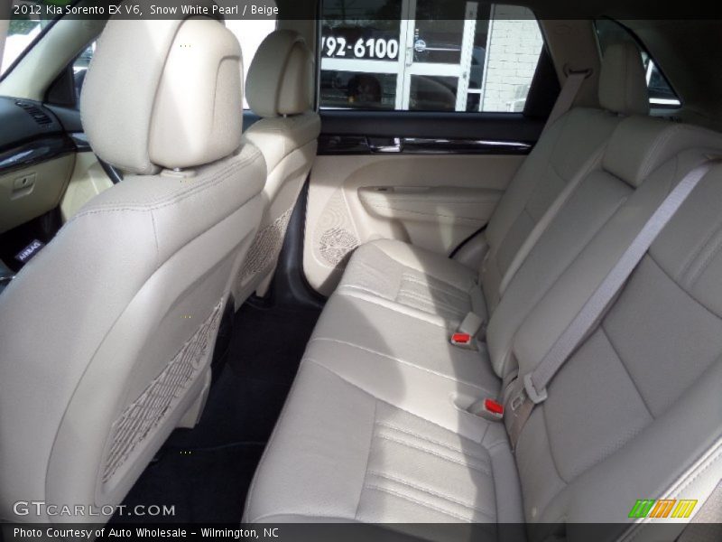 Snow White Pearl / Beige 2012 Kia Sorento EX V6