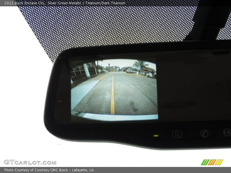 Silver Green Metallic / Titanium/Dark Titanium 2011 Buick Enclave CXL