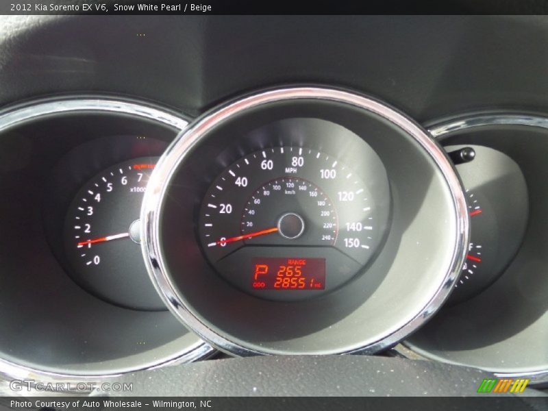 Snow White Pearl / Beige 2012 Kia Sorento EX V6
