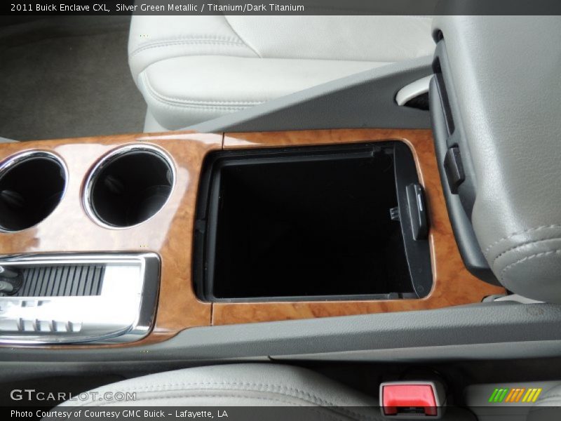 Silver Green Metallic / Titanium/Dark Titanium 2011 Buick Enclave CXL