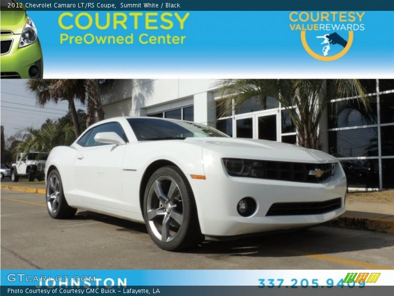 Summit White / Black 2012 Chevrolet Camaro LT/RS Coupe