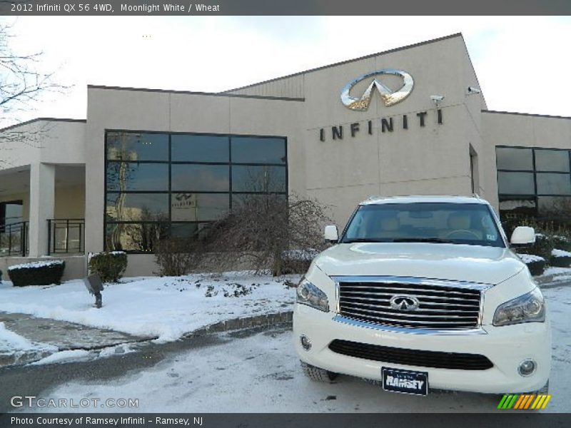 Moonlight White / Wheat 2012 Infiniti QX 56 4WD