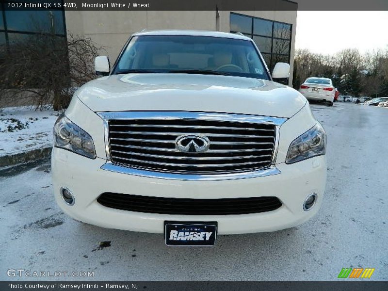 Moonlight White / Wheat 2012 Infiniti QX 56 4WD