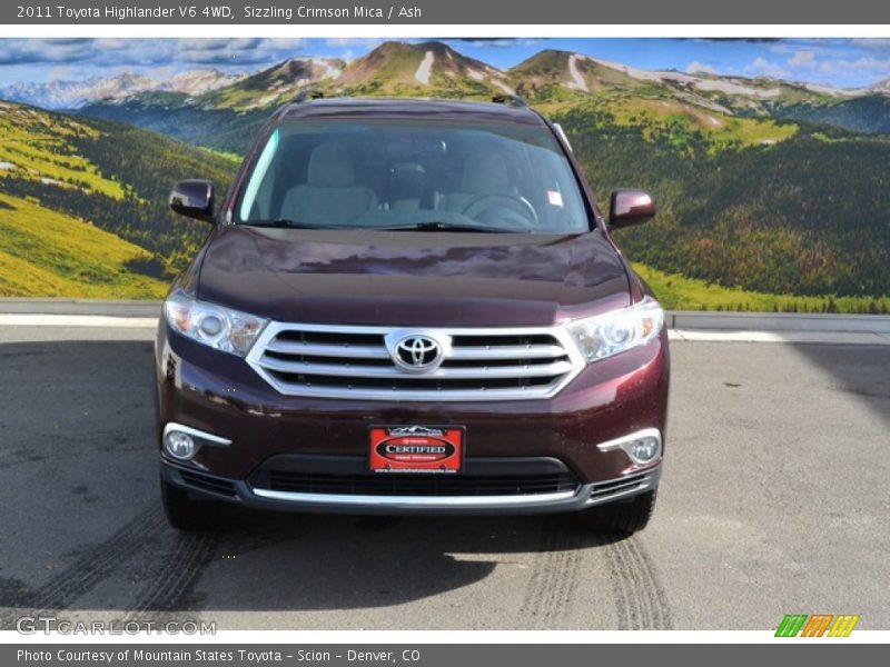 Sizzling Crimson Mica / Ash 2011 Toyota Highlander V6 4WD