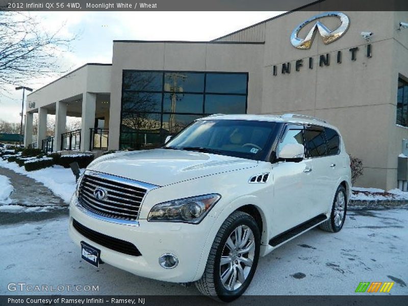 Moonlight White / Wheat 2012 Infiniti QX 56 4WD