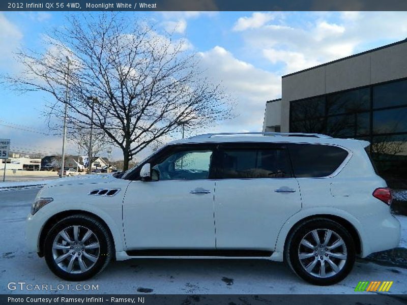 Moonlight White / Wheat 2012 Infiniti QX 56 4WD