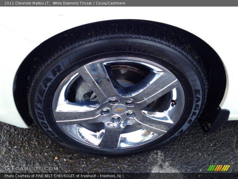White Diamond Tricoat / Cocoa/Cashmere 2011 Chevrolet Malibu LT
